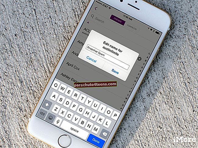 Kuidas muuta kellegi Snapchati kuvatavat nime iPhone'is
