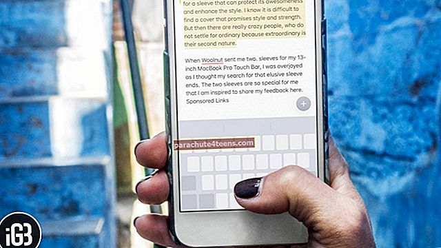 Kuidas valida iPhone'is teksti, kasutades klaviatuuri juhtpaneelina