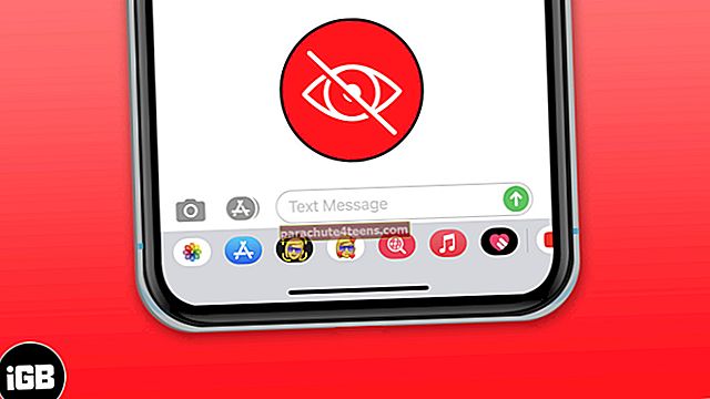 Sovelluksen laatikon poistaminen tai piilottaminen Message App for iPhone -sovelluksessa