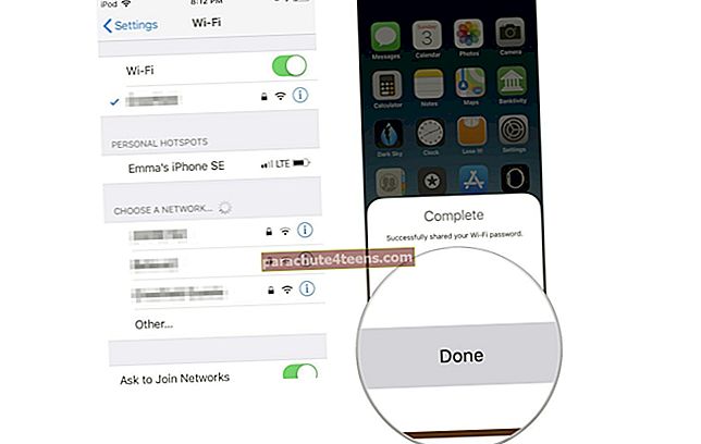 Kuidas jagada WiFi parooli iPhone'ist, iPadist, Macist
