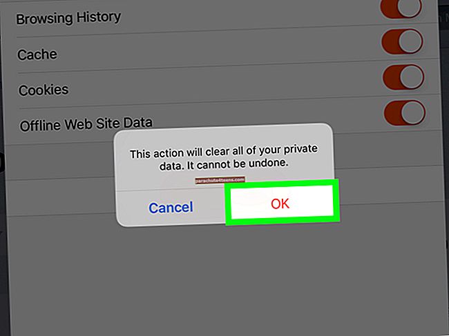 Ištaisykite „Safari“ išvalymo istoriją, „iPhone“ interneto svetainių duomenų problemą