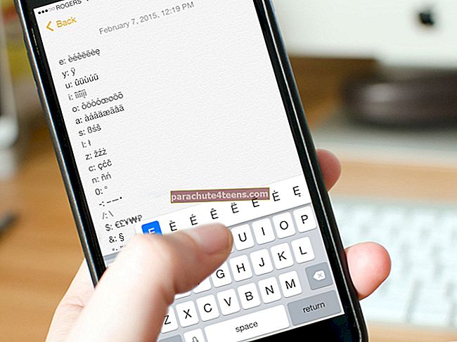 Kā iPhone un iPad pievienot īpašas rakstzīmes un simbolus ar tekstu